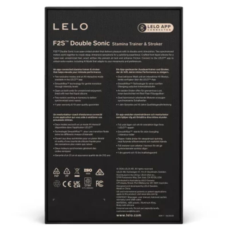 Lelo - F2S Double Sonic Stropheur Homme Avec Double Stimulation Sonique Tear - Image 6