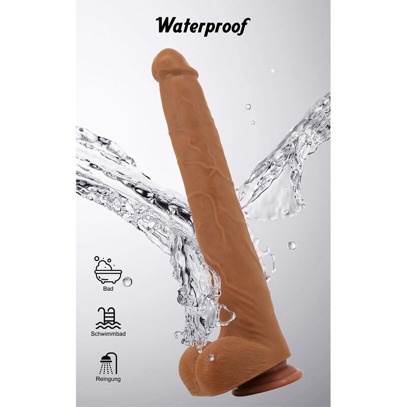 Pretty Love - Viggo Realistic Soft-Touch Skin-Sliding Dildo 36,5 Cm Brown - Image 13