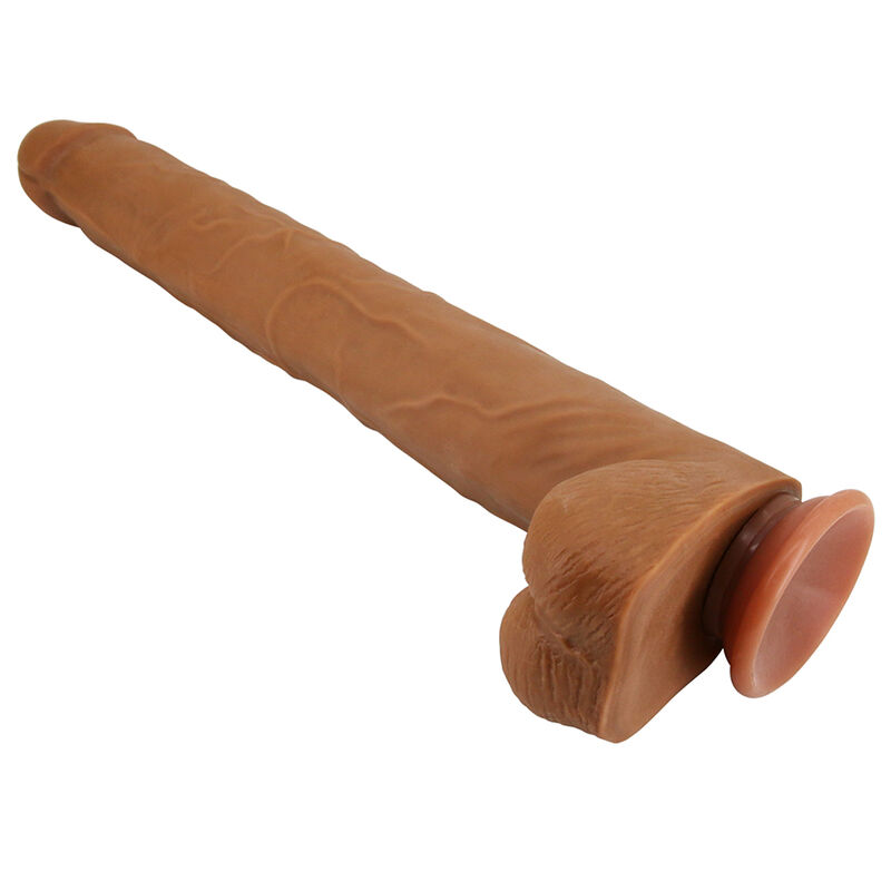 Pretty Love - Viggo Realistic Soft-Touch Skin-Sliding Dildo 36,5 Cm Brown - Image 8