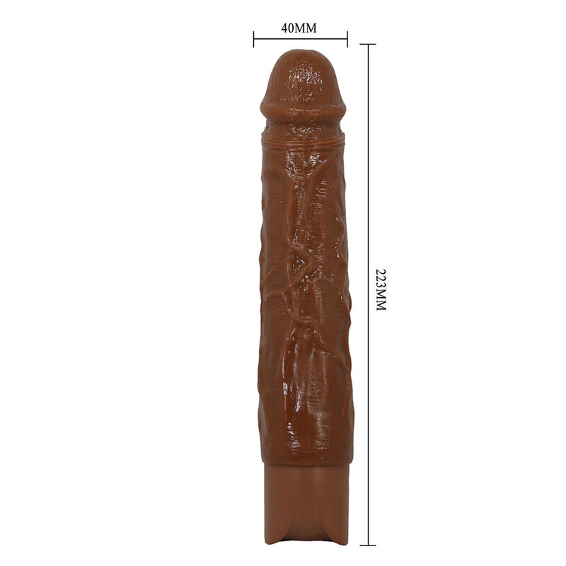 Pretty Love - Kessler Realistic Vibrating Dildo With 10 Vibration Modes And 10 Throws, 22 Cm, Brown - Image 14