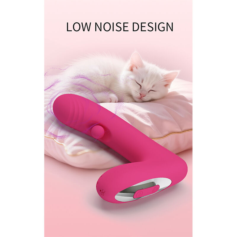 Pretty Love - Duden Vibrateur En Silicone Rechargeable 12 Modes De Vibration Et 3 Modes De Bascule Rose - Image 12