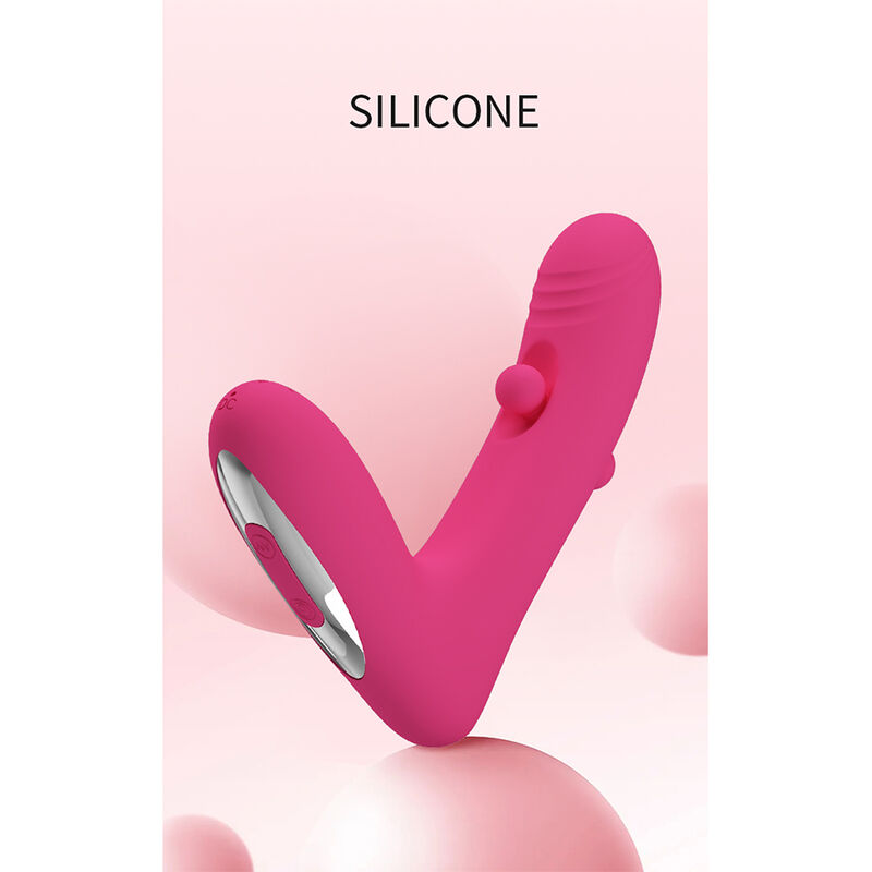 Pretty Love - Duden Vibrateur En Silicone Rechargeable 12 Modes De Vibration Et 3 Modes De Bascule Rose - Image 13