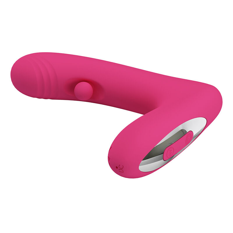 Pretty Love - Duden Vibrateur En Silicone Rechargeable 12 Modes De Vibration Et 3 Modes De Bascule Rose - Image 4