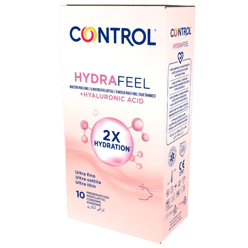 Control - Préservatifs Hydrafeel Ultra-Fins À L'acide Hyaluronique (10 Unités) - Image 4
