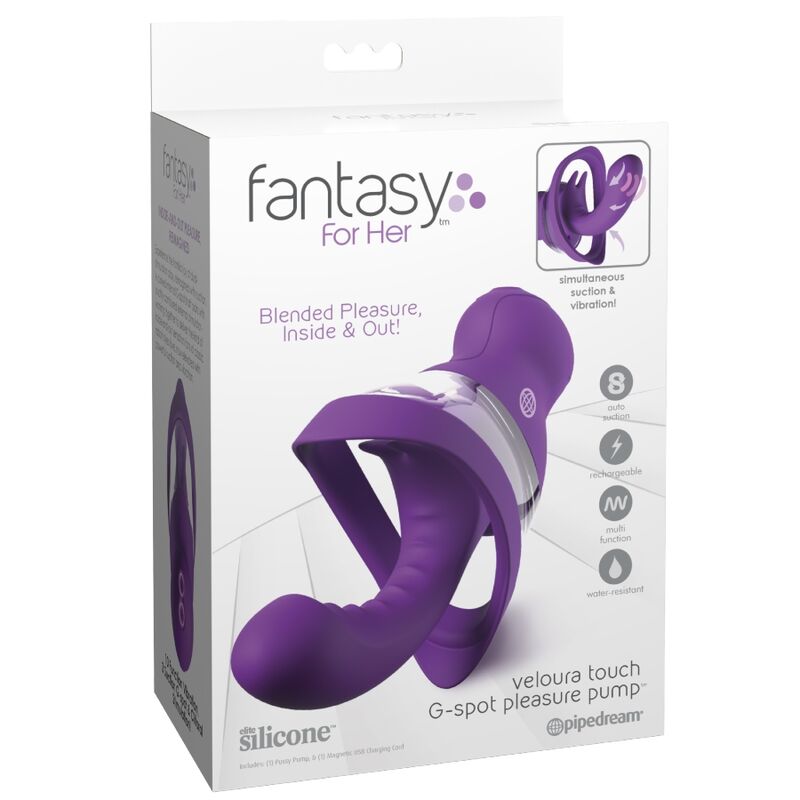Fantasy For Her - Pompe À Plaisir Point G Veloura Touch, Pompe Intime Point G Violette - Image 6