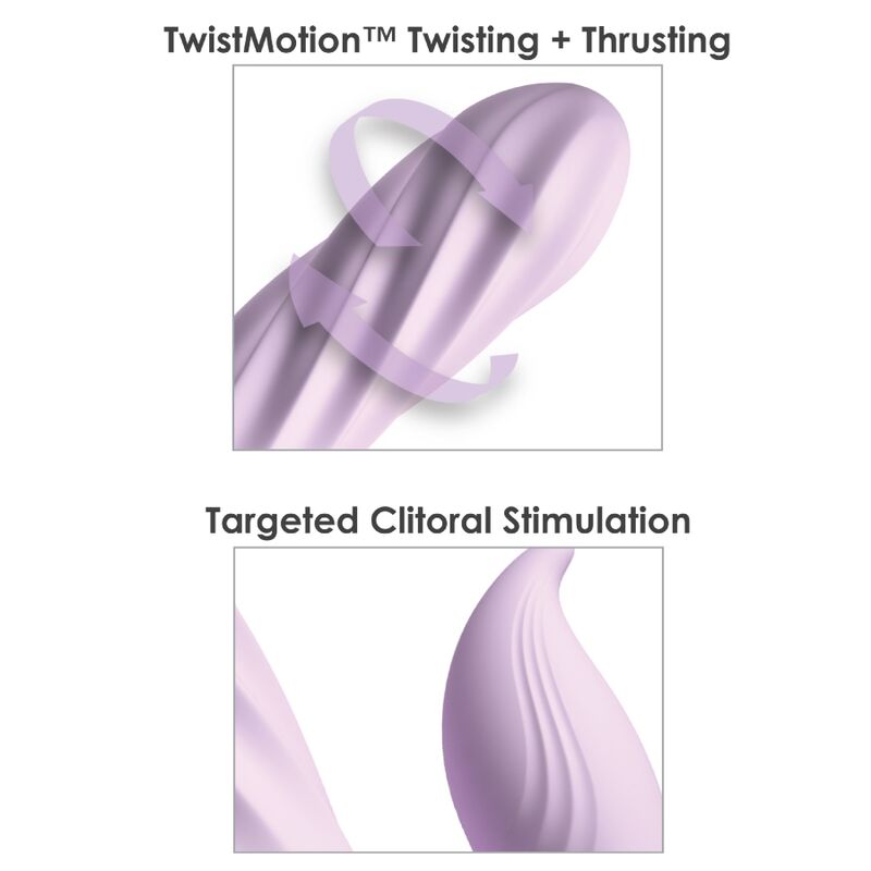 Fantasy For Her - Vibrateur Fantasy Twist Avec Rotation Et Pousse Violette - Image 5