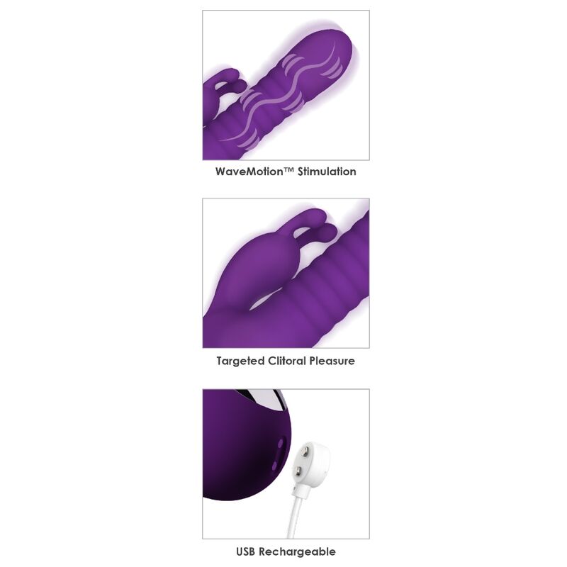 Fantasy For Her - Vibrateur Rechargeable Fantasy Wave Wavemotion Violet - Image 3