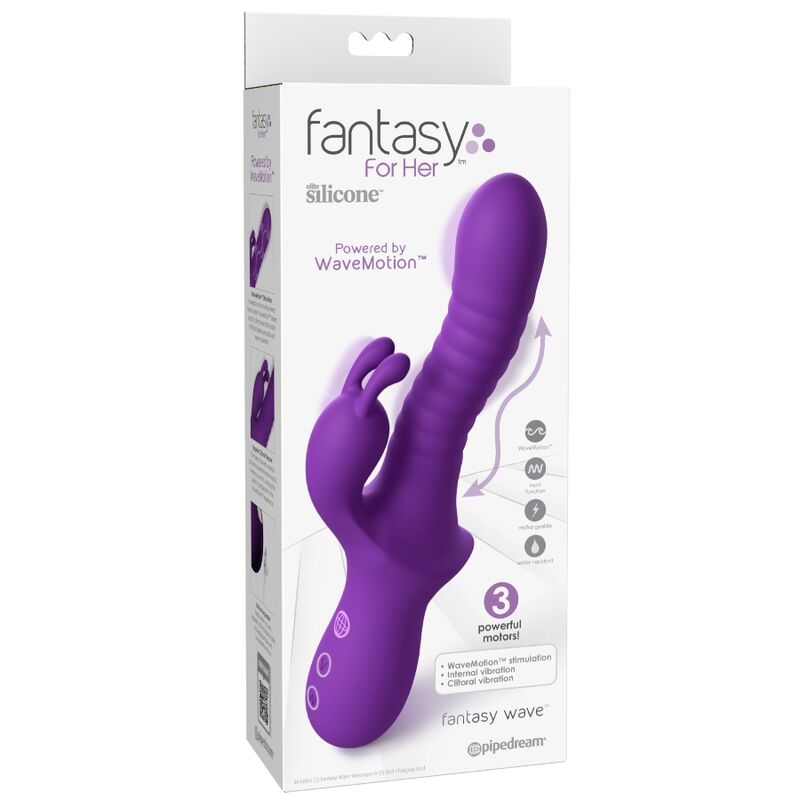 Fantasy For Her - Vibrateur Rechargeable Fantasy Wave Wavemotion Violet - Image 4