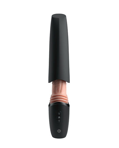King Cock Plus - Godemichet En Silicone Professionnel Avec Accélérateur, Vibration Et Lumière Chauffante 12,7 Cm - Image 5