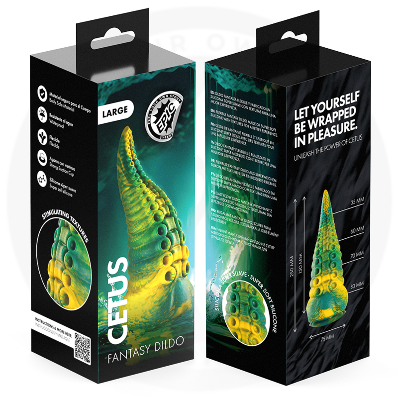 Epic - Godemichet Tentacule Vert Cetus Grande Taille - Image 11