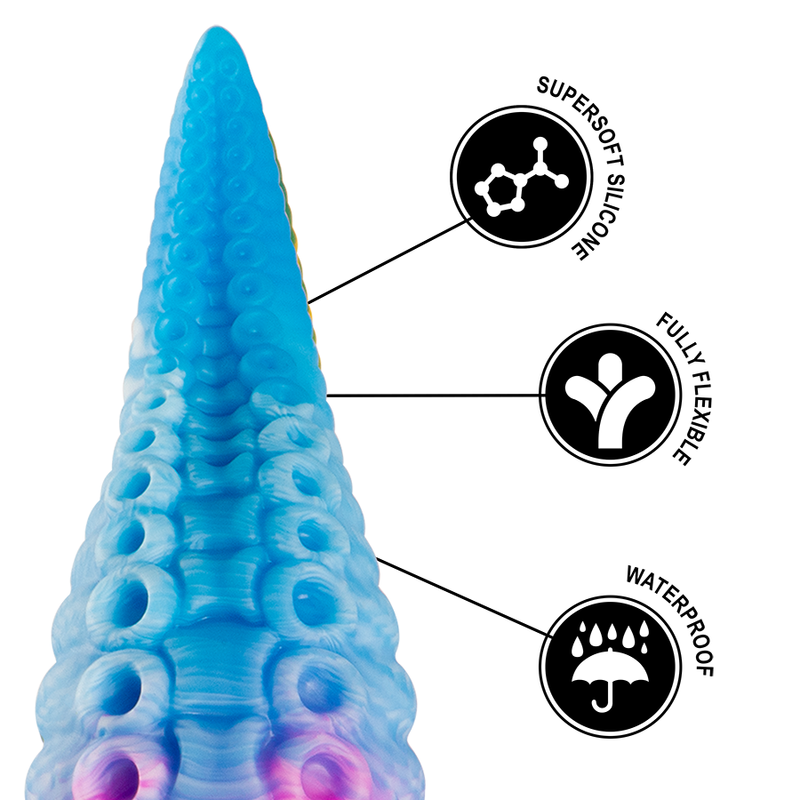 Epic - Phorcys Godemichet À Tentacules Bleus Petite Taille - Image 9