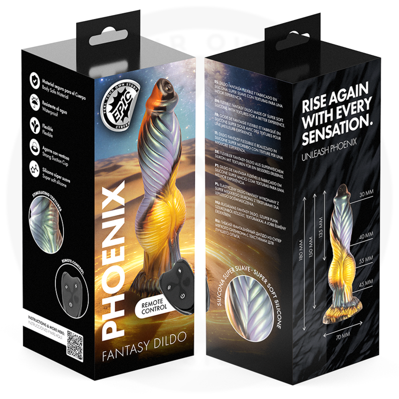 Epic - Phoenix Dildo La Résurgence Du Plaisir Télécommande Rechargeable - Image 11