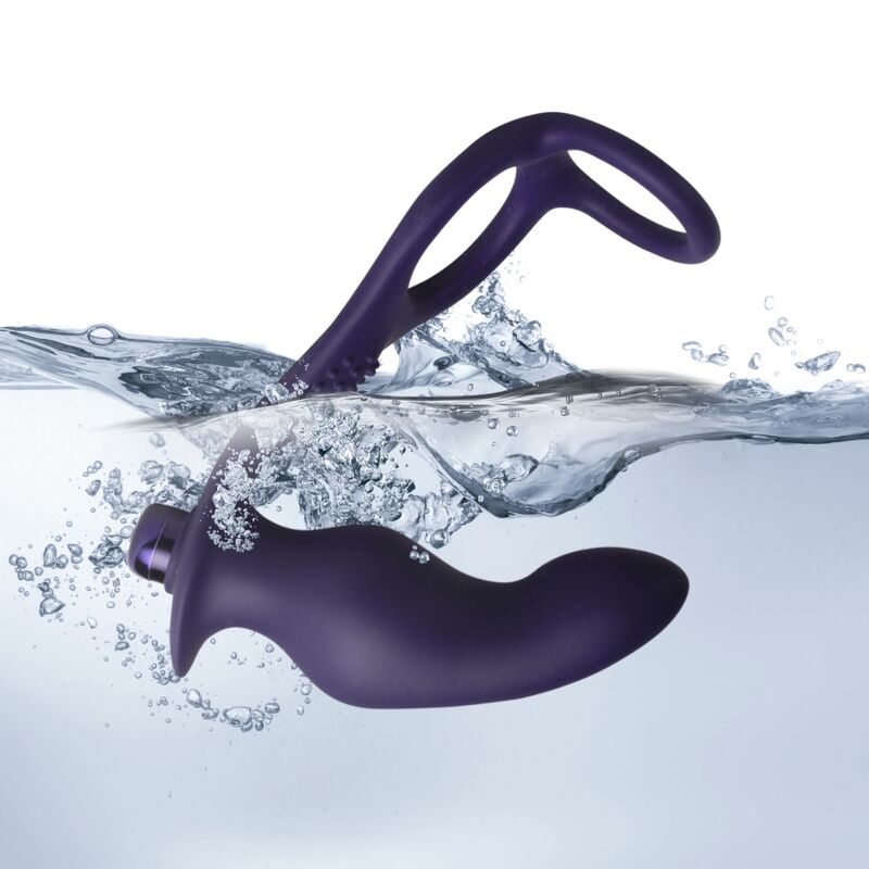 Rocks-Off - Nova Zenturian Plug Vibrant Pour La Prostate Avec Anneaux 16 Modes Bleu Foncé - Image 8