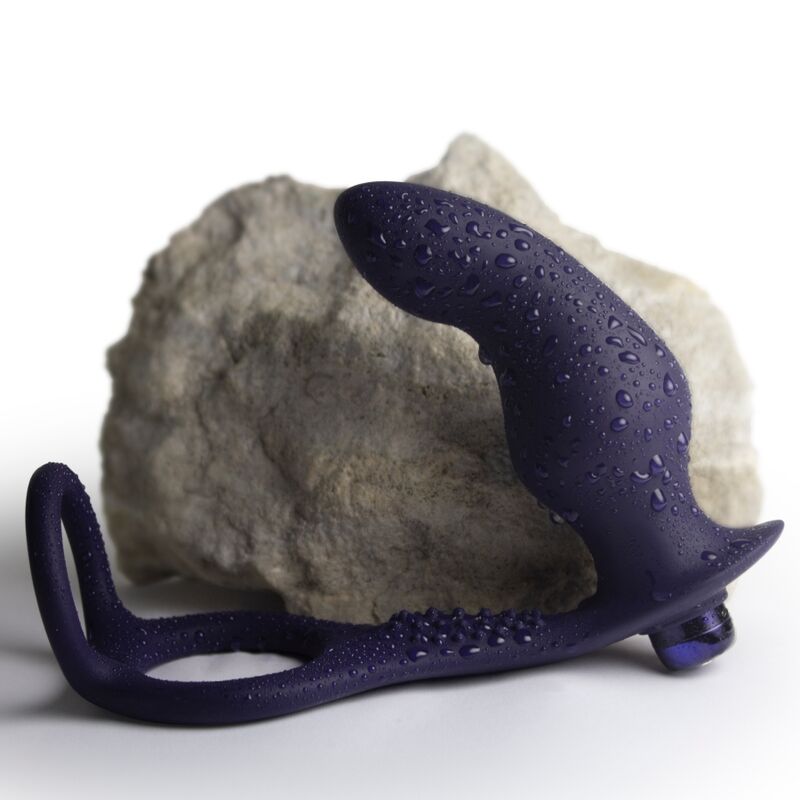 Rocks-Off - Nova Zenturian Plug Vibrant Pour La Prostate Avec Anneaux 16 Modes Bleu Foncé - Image 9
