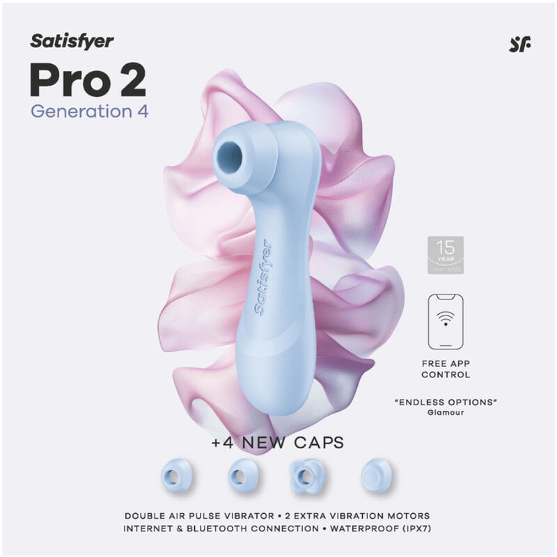 Satisfyer - Pro 2 Génération 4 Stimulateur Clitorial Bleu Séréné - Image 9