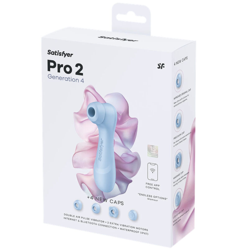 Satisfyer - Pro 2 Génération 4 Stimulateur Clitorial Bleu Séréné - Image 10