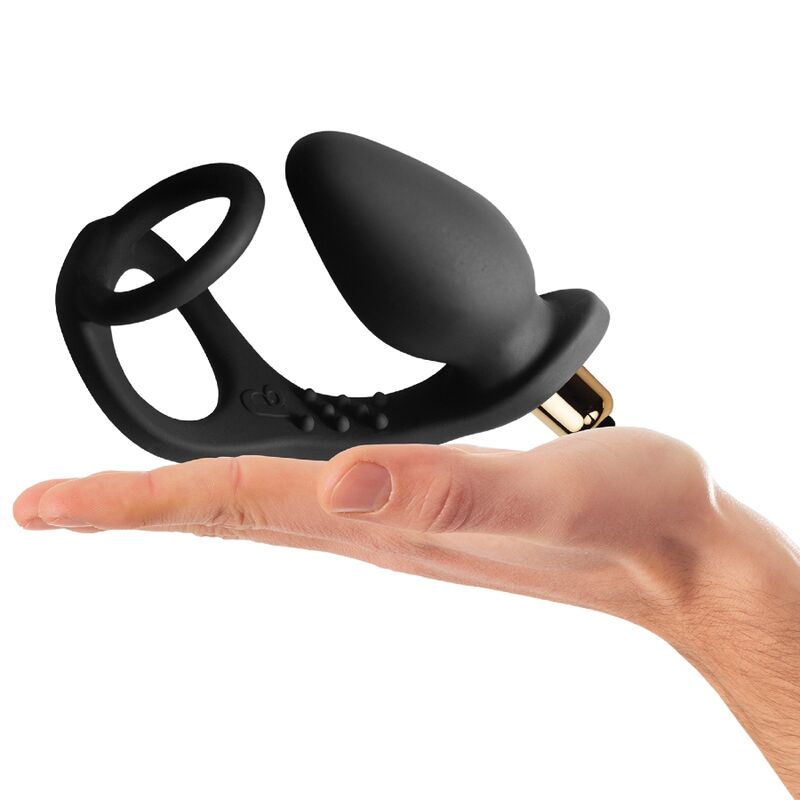 Rocks-Off - Vibrateur De Prostate Ro-Zen Avec Double Anneau, 7 Vitesses, Noir Onyx - Image 8
