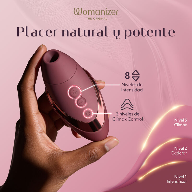 Womanizer - Stimulateur Clitorial À Succion Next 14 Niveaux D'intensité Bordeaux - Image 13