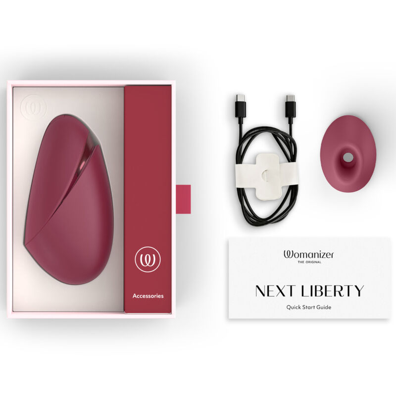 Womanizer - Stimulateur Clitorial À Succion Next 14 Niveaux D'intensité Bordeaux - Image 9