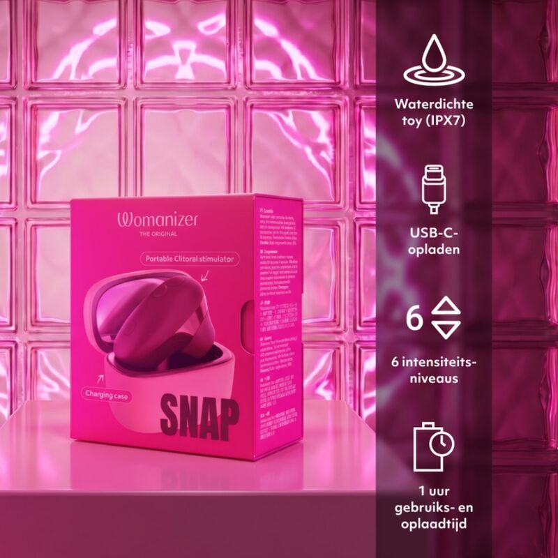 Womanizer - Stimulateur Clitorial À Succion Par Pression 6 Niveaux D'intensité Baie Écrasée - Image 12