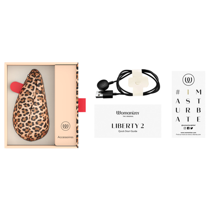 Womanizer - Liberty 2 Stimulateur Clitorial À Succion 8 Niveaux D'intensité Imprimé Léopard - Image 12