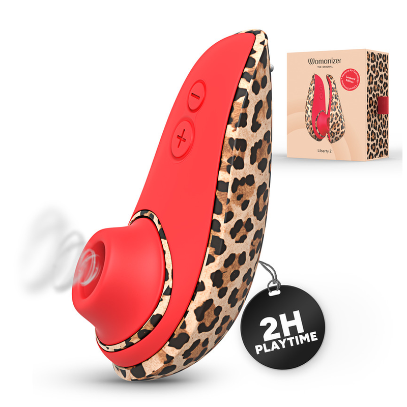 Womanizer - Liberty 2 Stimulateur Clitorial À Succion 8 Niveaux D'intensité Imprimé Léopard - Image 10