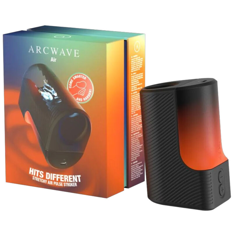 Arcwave - Air Masturbateur Masculin Extensible Avec Impulsions D'air Et 6 Niveaux D'intensité Noir - Image 5