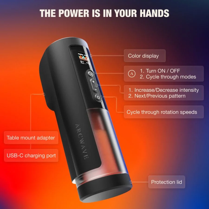 Arcwave - Thruster Stroker Masculin Automatique Avec Va-Et-Vient, Rotation Et Contrôle - Image 12