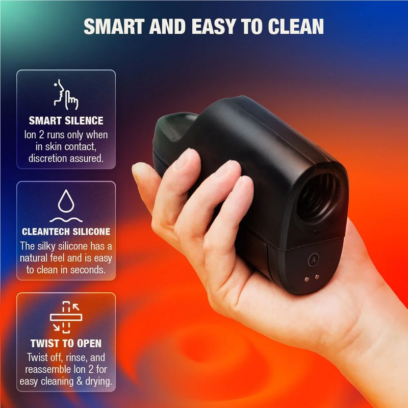 Arcwave - Ion 2 Stroker Masculin Avec Stimulation Par Ondes D'air Pulsées Noir - Image 6