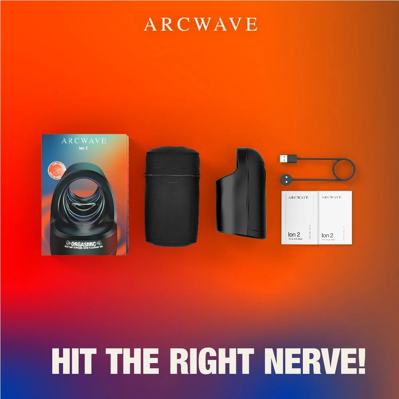 Arcwave - Ion 2 Stroker Masculin Avec Stimulation Par Ondes D'air Pulsées Noir - Image 9