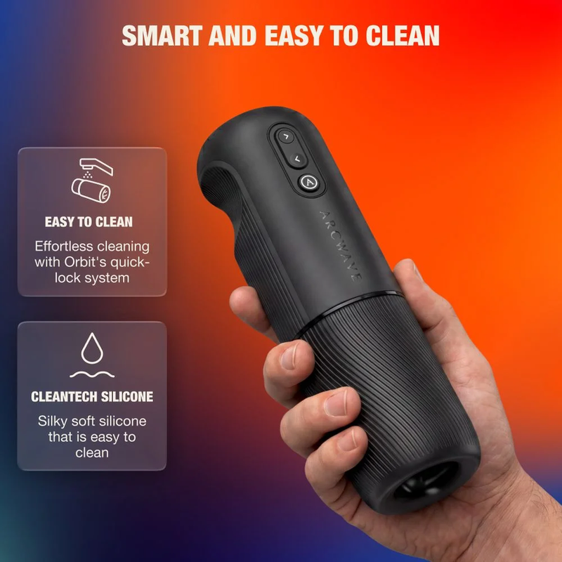 Arcwave - Orbit Masturbateur Masculin Rotatif À 360° Avec Contrôle Par Application Noir - Image 3