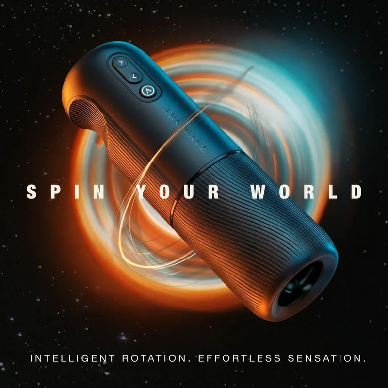 Arcwave - Orbit Masturbateur Masculin Rotatif À 360° Avec Contrôle Par Application Noir - Image 13