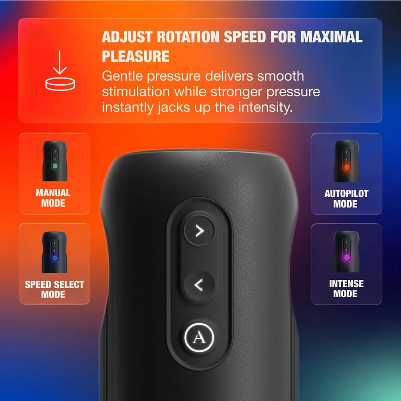 Arcwave - Orbit Masturbateur Masculin Rotatif À 360° Avec Contrôle Par Application Noir - Image 5