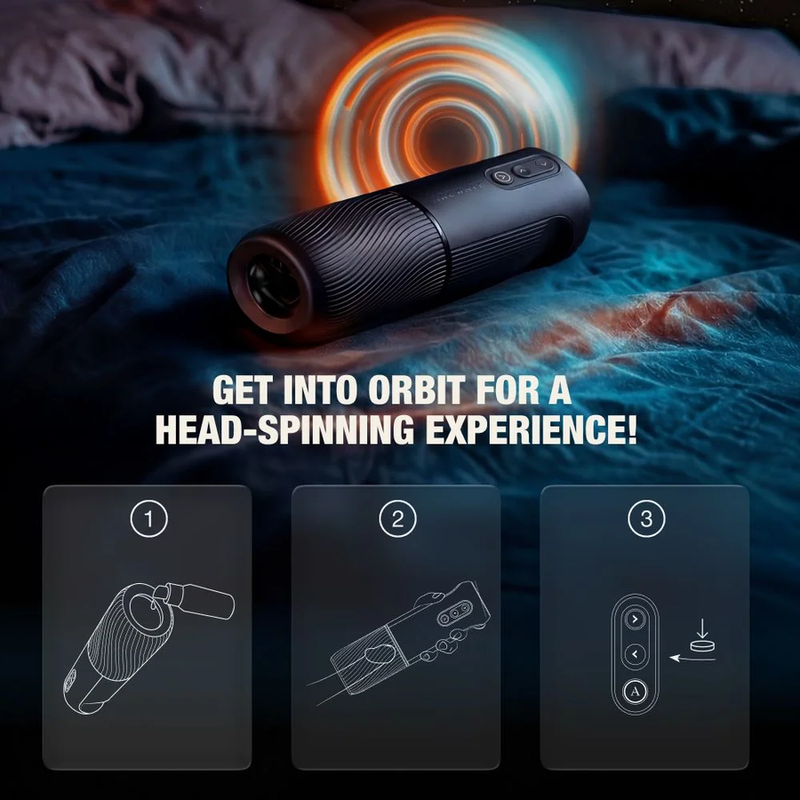 Arcwave - Orbit Masturbateur Masculin Rotatif À 360° Avec Contrôle Par Application Noir - Image 9