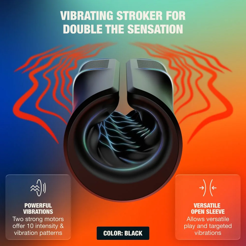 Arcwave - Zing Stroker Masculin Vibrant À Double Moteur Noir - Image 4