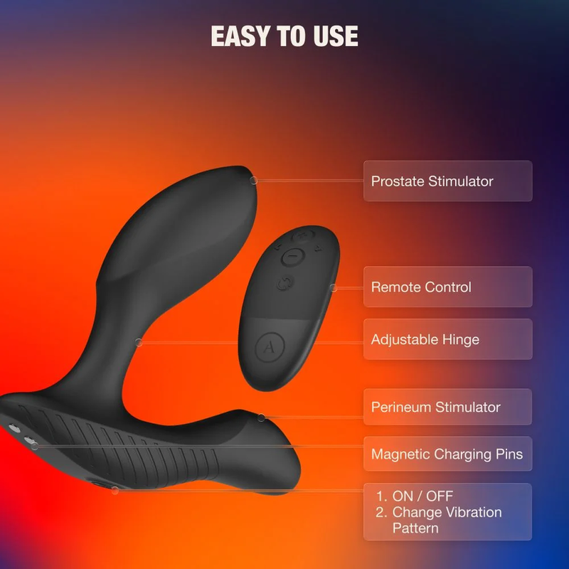 Arcwave - Perk Masseur De Prostate Vibrant À Double Moteur Et Télécommande Noir - Image 6