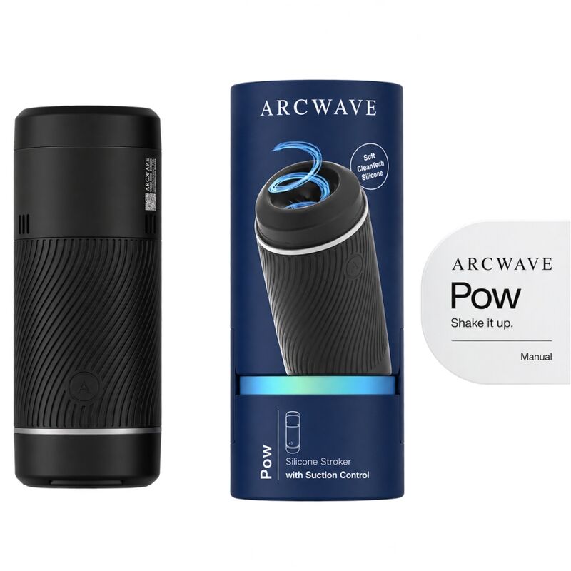 Arcwave - Pow Stroker Manuel Avec Contrôle De L'aspiration Noir - Image 4