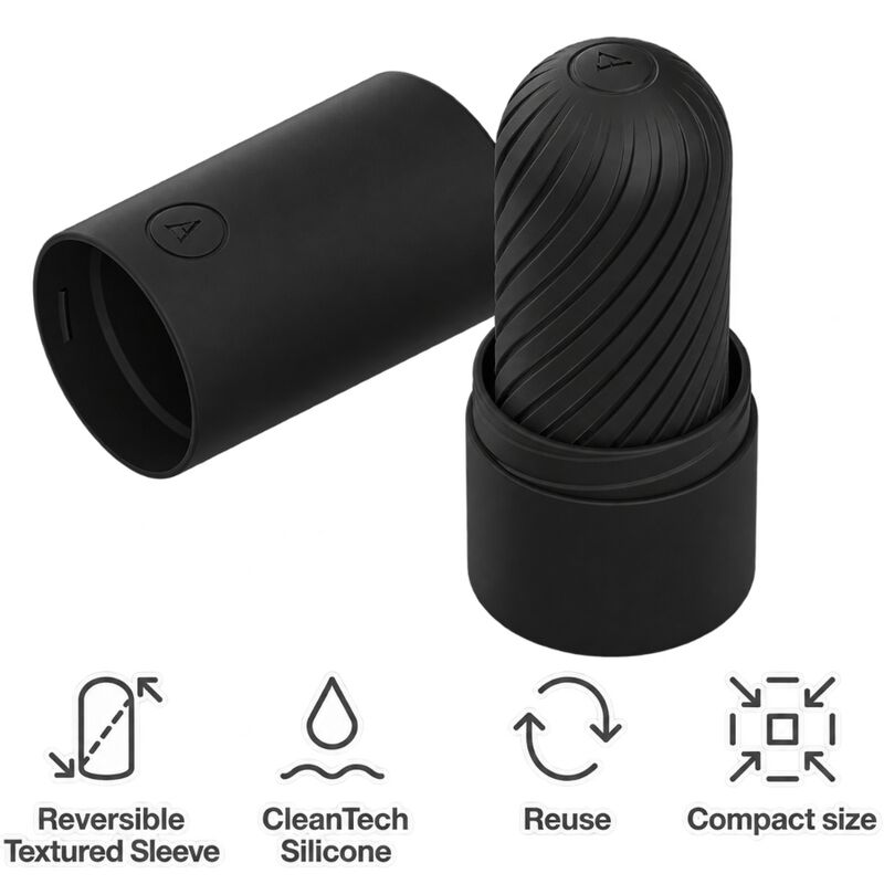 Arcwave - Ghost Stroker Réversible En Silicone Noir - Image 5