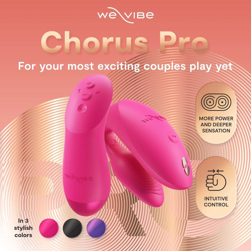 We-Vibe - Vibrateur Chorus Pro Premium Pour Couples Rose Électrique - Image 6