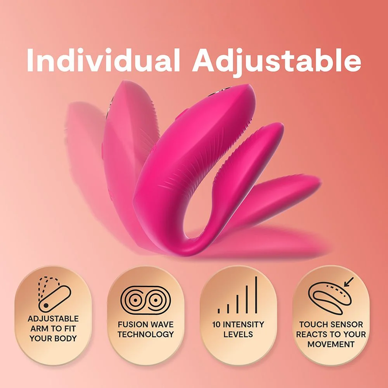 We-Vibe - Vibrateur Chorus Pro Premium Pour Couples Rose Électrique - Image 7
