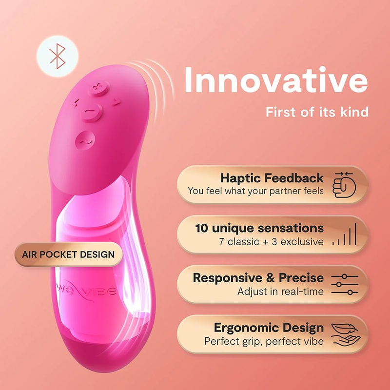 We-Vibe - Vibrateur Chorus Pro Premium Pour Couples Rose Électrique - Image 11