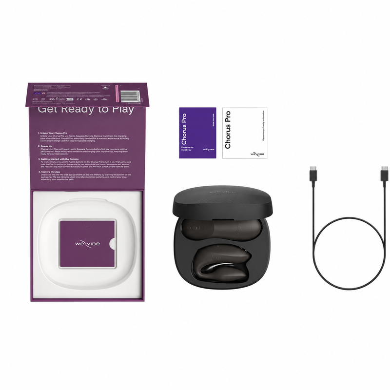 We-Vibe - Chorus Pro Vibrateur Premium Pour Couples Noir Satiné - Image 5