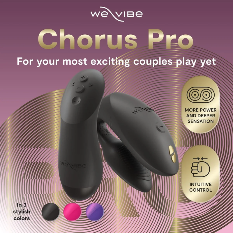 We-Vibe - Chorus Pro Vibrateur Premium Pour Couples Noir Satiné - Image 6