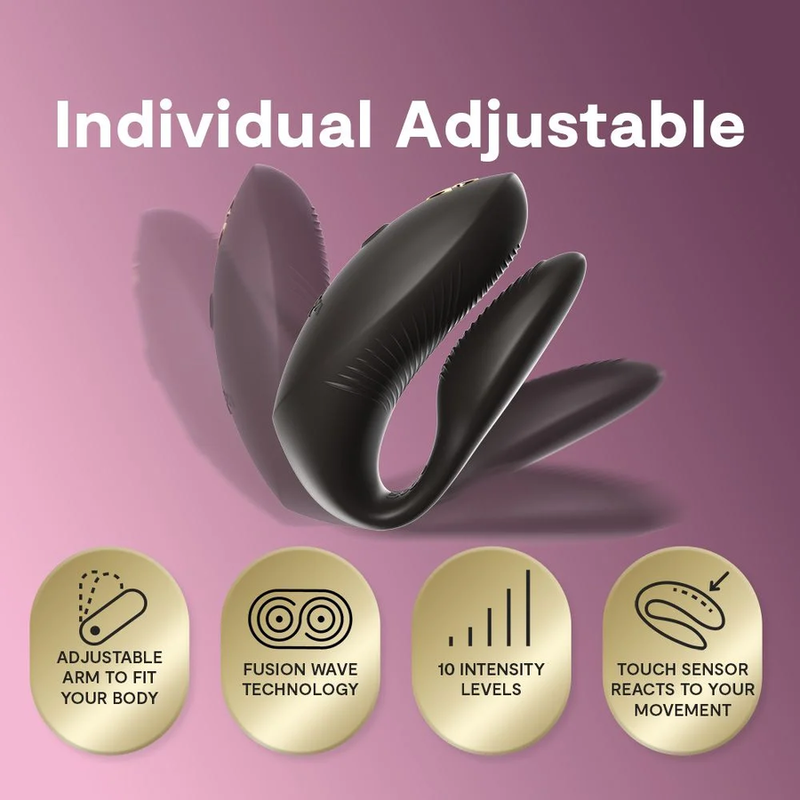 We-Vibe - Chorus Pro Vibrateur Premium Pour Couples Noir Satiné - Image 7