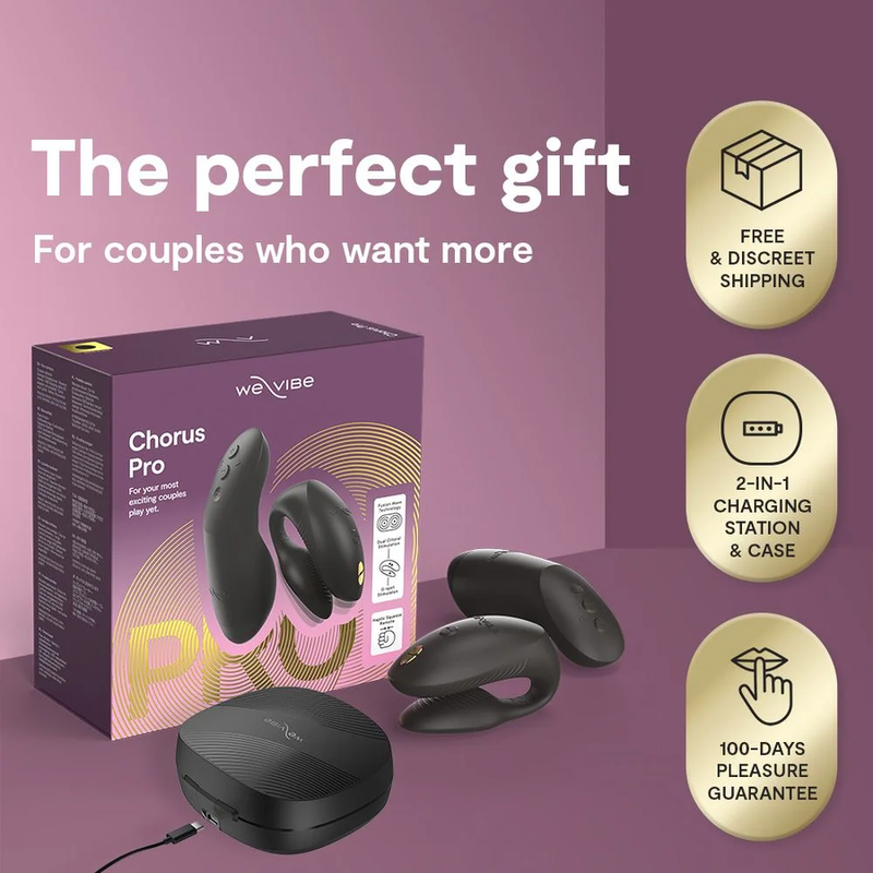 We-Vibe - Chorus Pro Vibrateur Premium Pour Couples Noir Satiné - Image 9