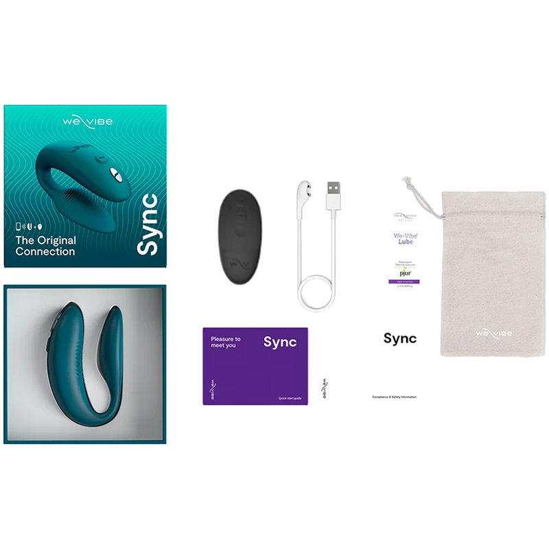 We-Vibe - Sync 2 Vibrateur Réglable Pour Couples Vert Velours - Image 4