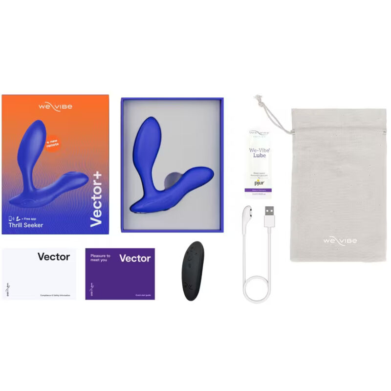 We-Vibe - Vector+ Masseur De Prostate À Double Stimulation Bleu Royal - Image 14