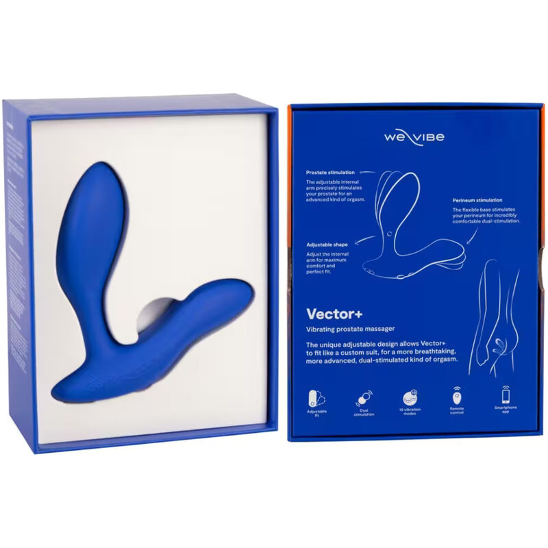 We-Vibe - Vector+ Masseur De Prostate À Double Stimulation Bleu Royal - Image 16
