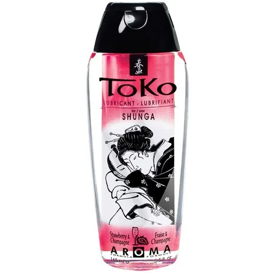 Shunga - Arôme Lubrifiant Fraise Et Champagne Toko