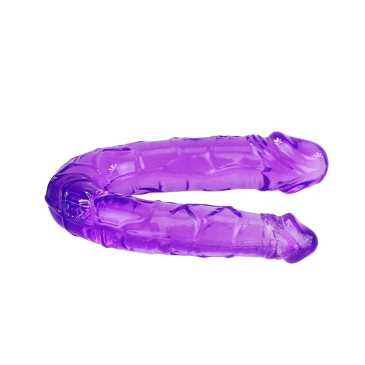BAILE - DUBBELE GELATINE DILDO LILA - Image 3
